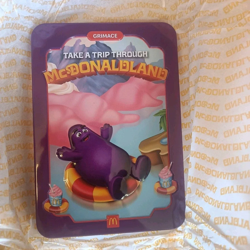 2025 McDonald's‎ The McDonaldLand Adult Happy Meal Tin Grimace Collectible